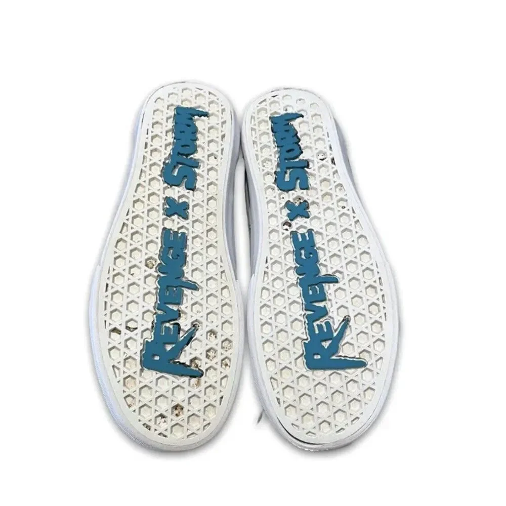 Revenge X Storm Blue Lightning Low‎ Top Lace Up Shoes Mens Size 5